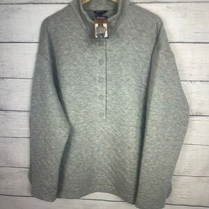 Stylish Gray Button-Up Sweater